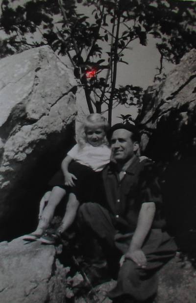 Ardao y su hija Silvia en Lavalleja