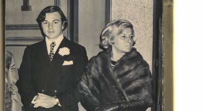 Casamiento de su hijo Nils Brunson, el 16 de setiembre de 1971. Foto cedida por la familia Brunson