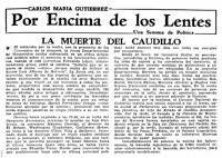 "La muerte del caudillo"