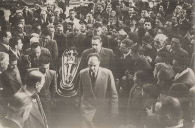 En el entierro de Carlos Reyles, julio de 1938
