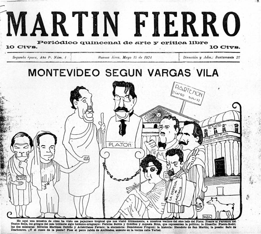 Caricatura en Martín Fierro