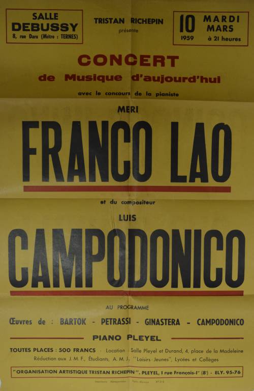 Afiche Franco Lao et Campodónico